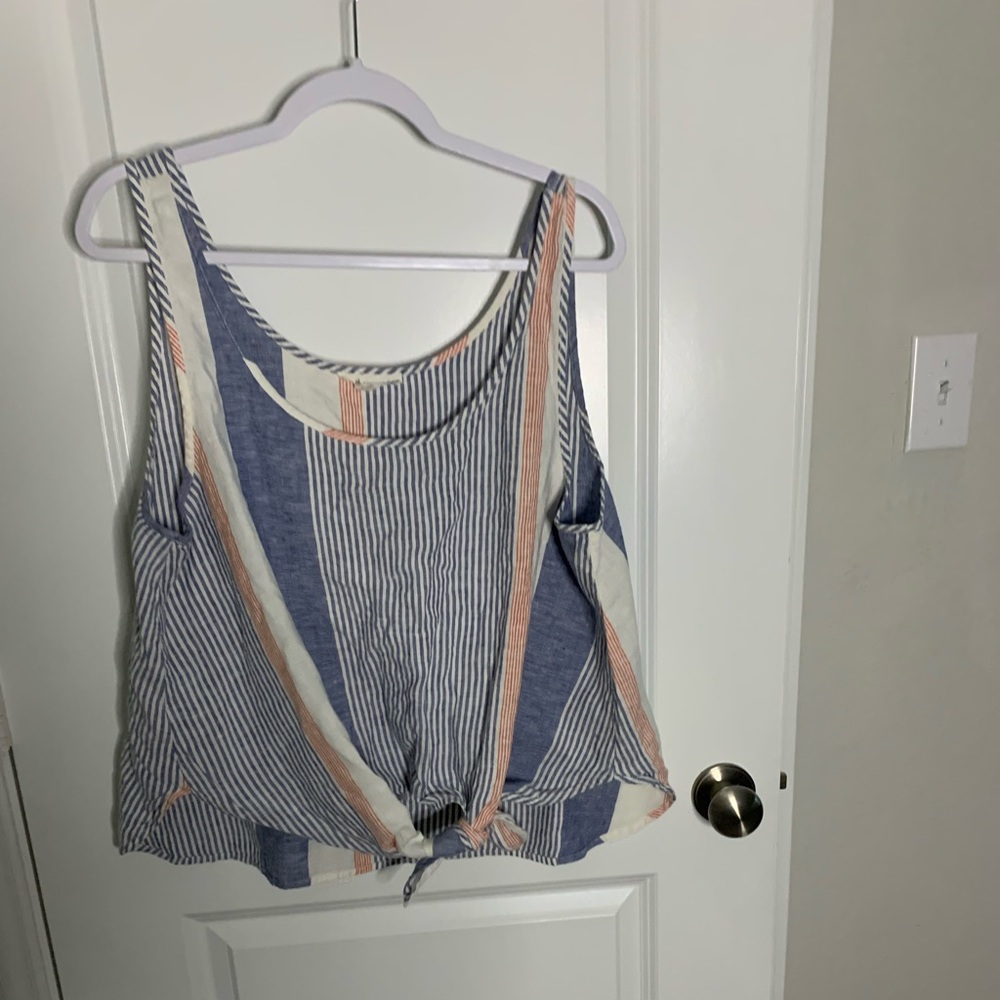 Loft Tank with tie front